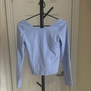 Aerie Sky Blue Long Sleeve Tee